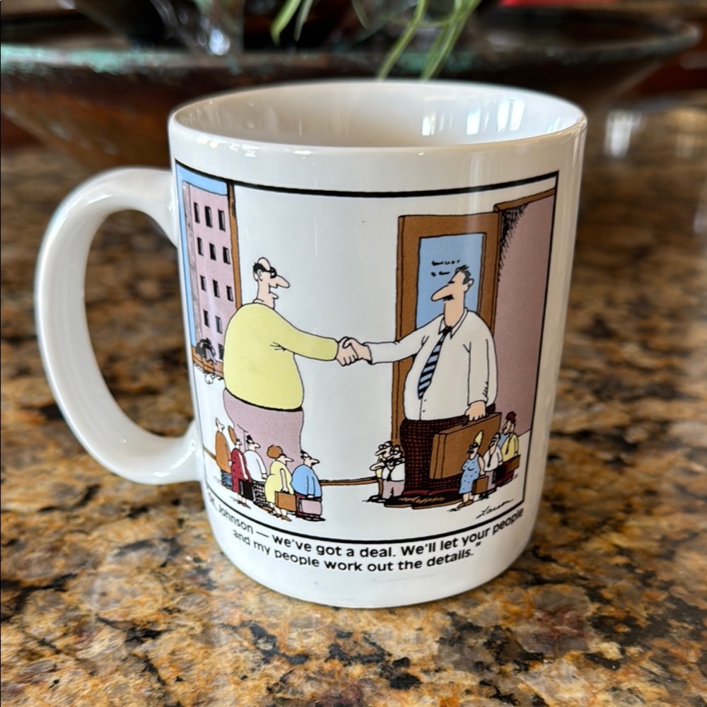 The Far Side Collectible White Cartoon Coffee Mug